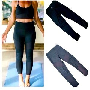 ZYIA size 16-18 Momentum Black Moto Leggings